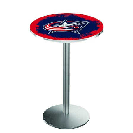 36 Stainless Steel Columbus Blue Jackets Pub Table